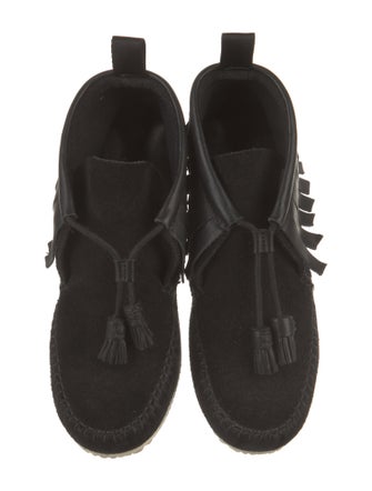 Rag & Bone Suede Tassel Accents Chelsea Boots