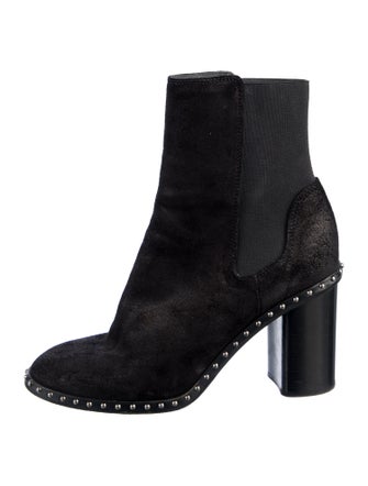 Rag & Bone Suede Studded Accents Chelsea Boots