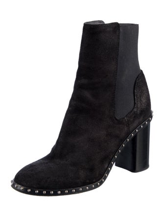 Rag & Bone Suede Studded Accents Chelsea Boots