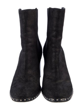 Rag & Bone Suede Studded Accents Chelsea Boots