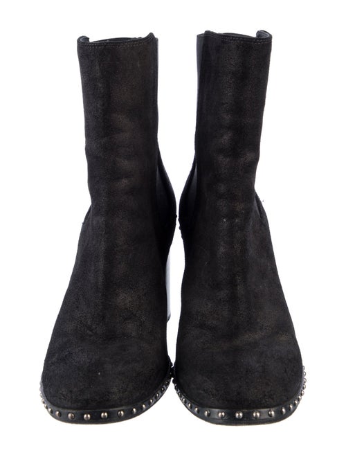 Rag & Bone Suede Studded Accents Chelsea Boots