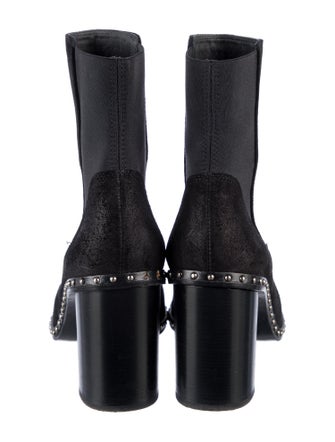 Rag & Bone Suede Studded Accents Chelsea Boots