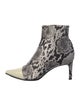 Rag & Bone Leather Animal Print Sock Boots