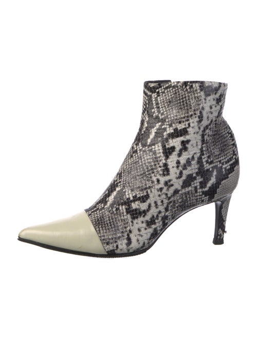 Rag & Bone Leather Animal Print Sock Boots