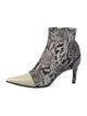 Rag & Bone Leather Animal Print Sock Boots