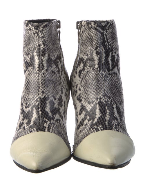 Rag & Bone Leather Animal Print Sock Boots
