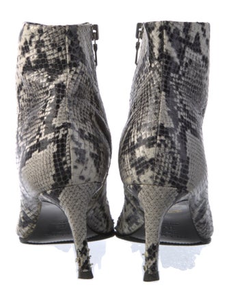 Rag & Bone Leather Animal Print Sock Boots
