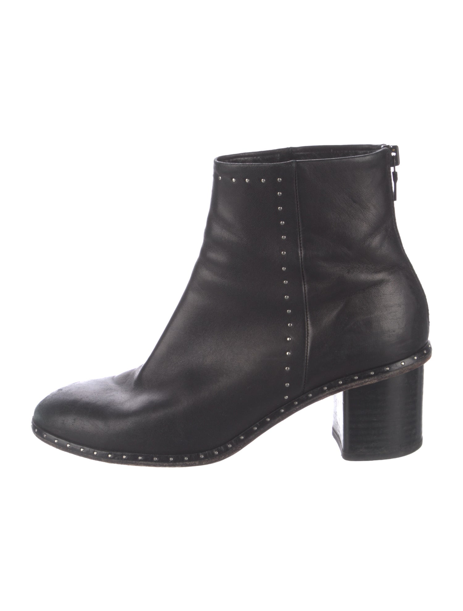 Rag & Bone Leather Studded Accents Boots