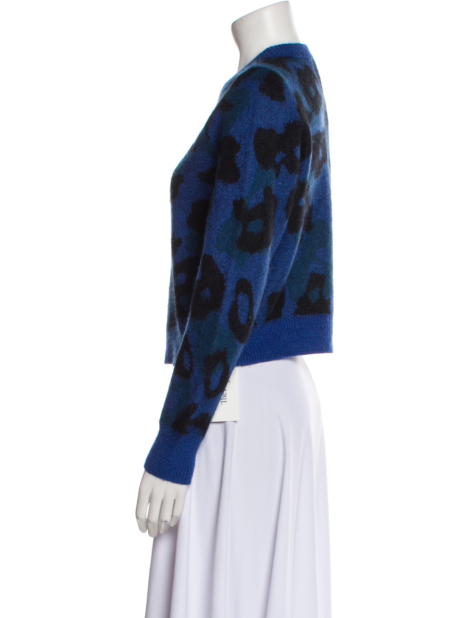 Rag & Bone Animal Print Crew Neck Sweater