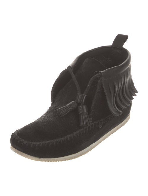 Rag & Bone Suede Tassel Accents Lace-Up Boots