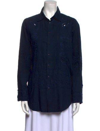 Rag & Bone Long Sleeve Button-Up Top