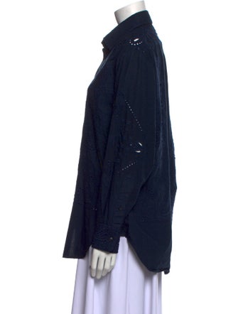 Rag & Bone Long Sleeve Button-Up Top