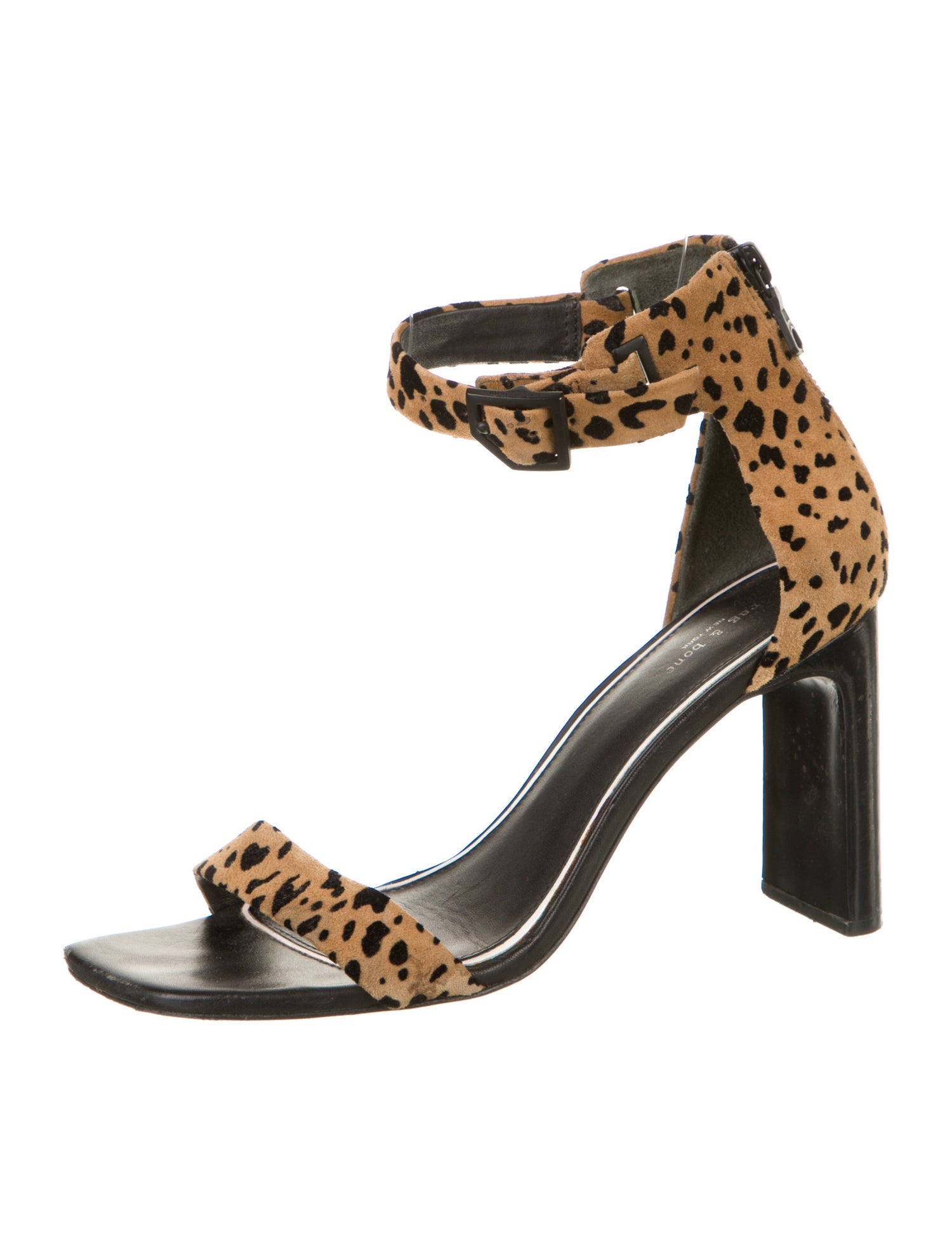Rag & Bone Suede Animal Print Sandals