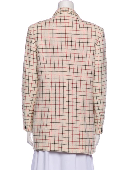 Rag & Bone Virgin Wool Plaid Print Blazer