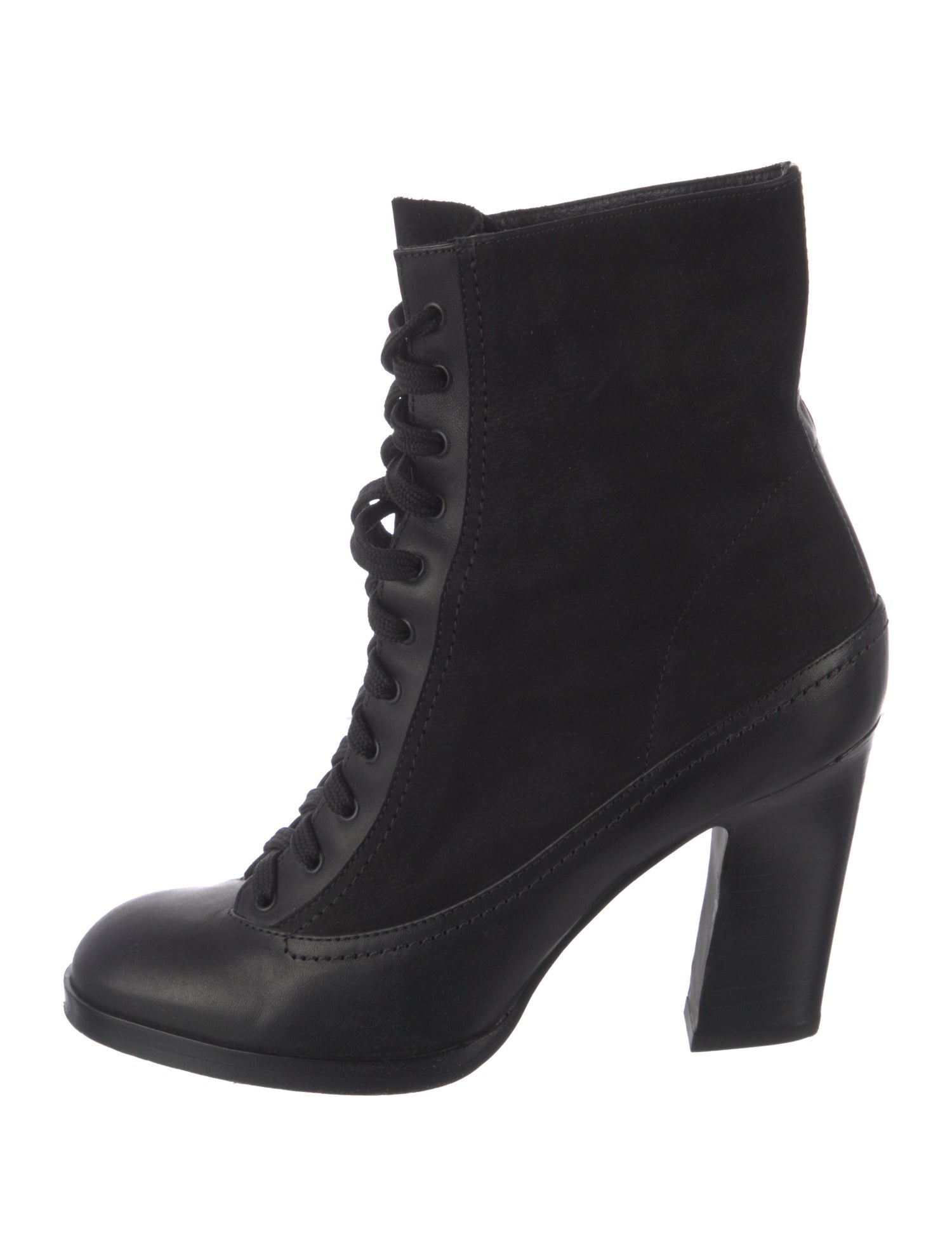 Rag & Bone Leather Lace-Up Boots