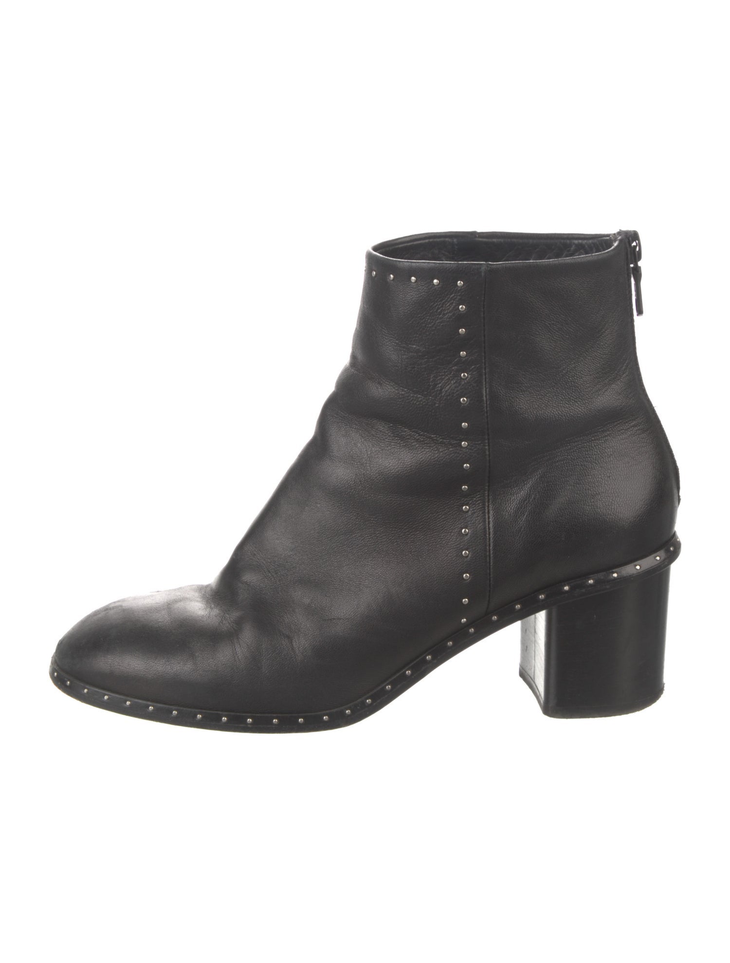 Rag & Bone Leather Studded Accents Boots