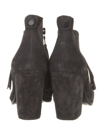 Rag & Bone Suede Tassel Accents Boots