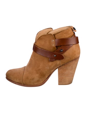 Rag & Bone Suede Leather Trim Embellishment Boots