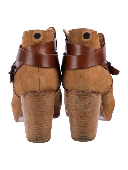 Rag & Bone Suede Leather Trim Embellishment Boots