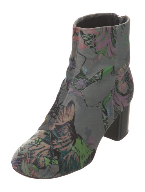 Rag & Bone Velvet Floral Print Boots
