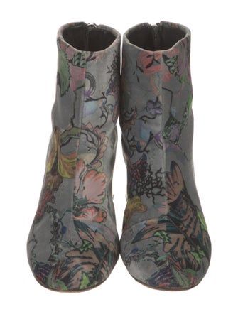 Rag & Bone Velvet Floral Print Boots