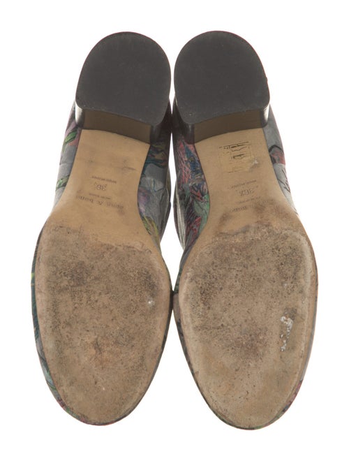 Rag & Bone Velvet Floral Print Boots