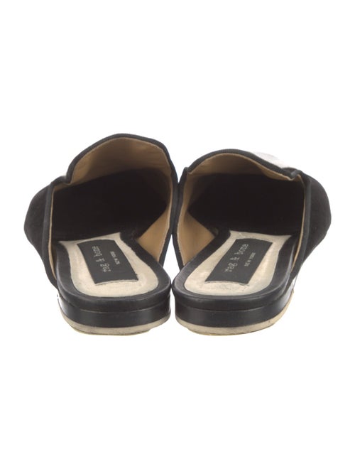 Rag & Bone Suede Grosgrain Trim Mules