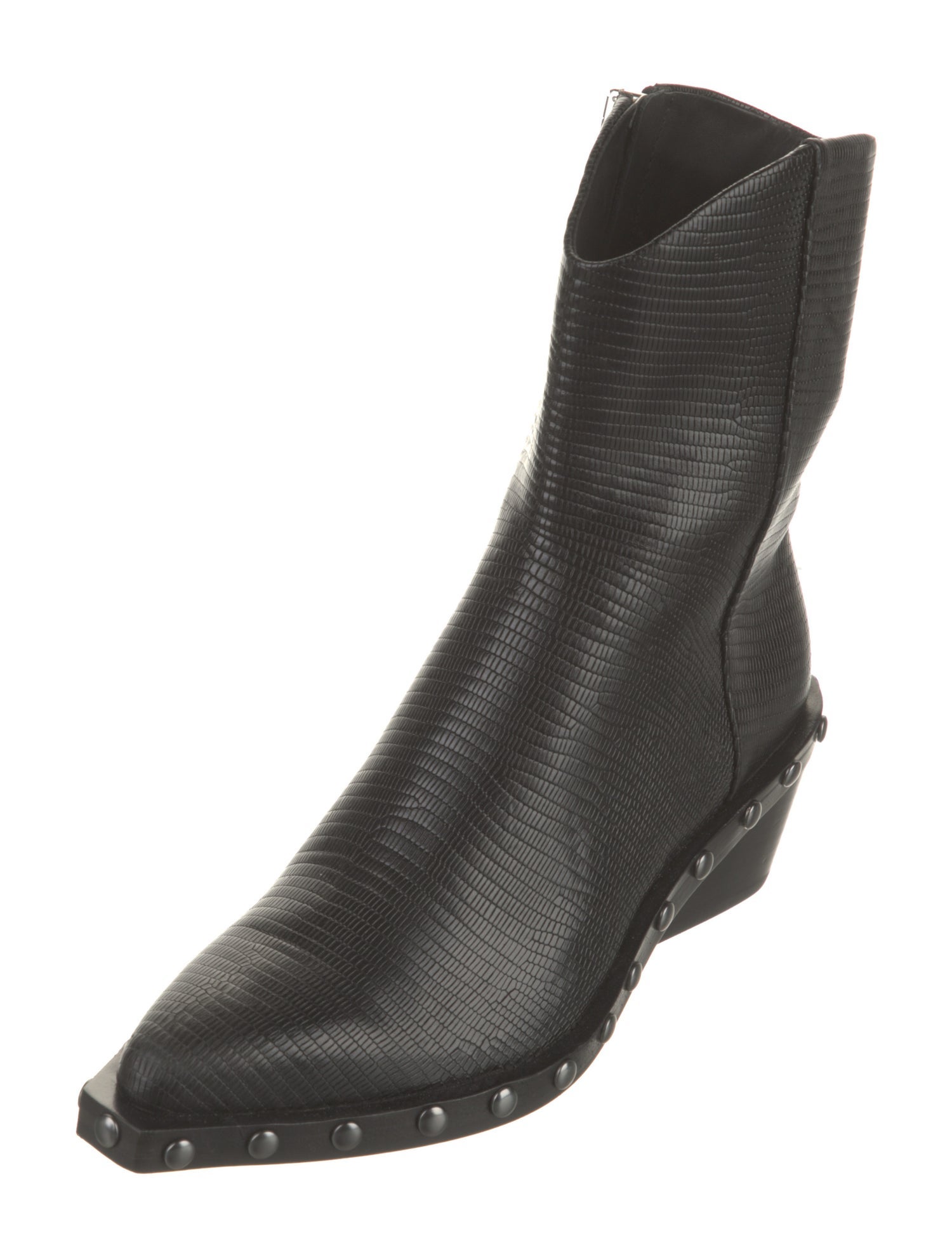 Rag & Bone Leather Studded Accents Western Boots