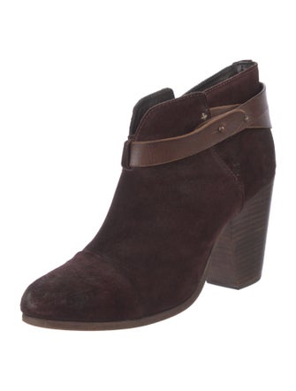 Rag & Bone Suede Leather Trim Embellishment Boots
