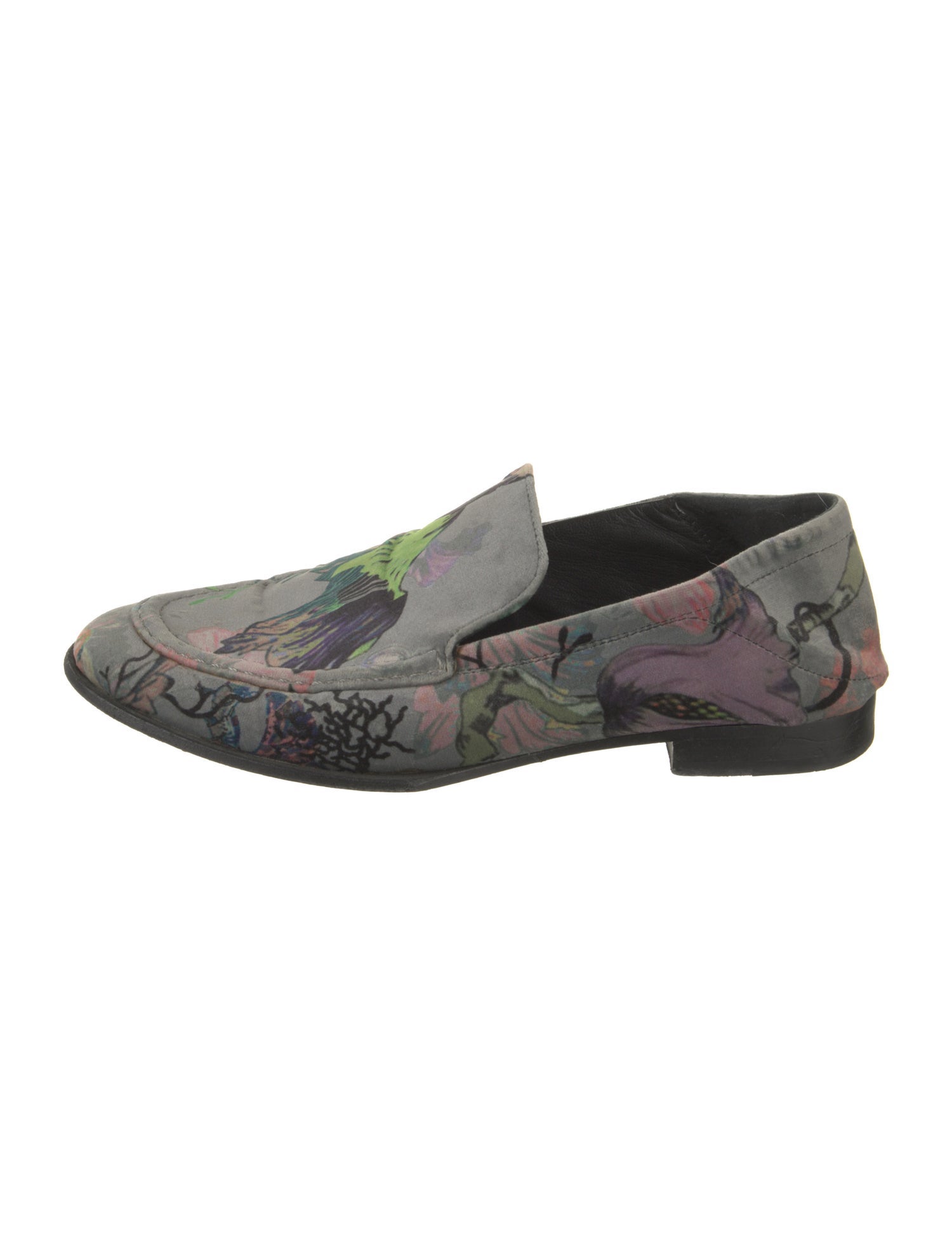 Rag & Bone Velvet Floral Print Loafers