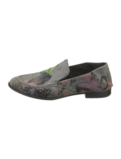 Rag & Bone Velvet Floral Print Loafers