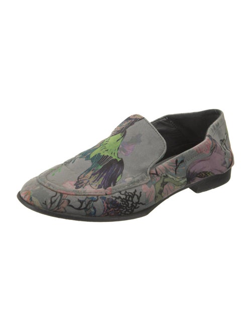 Rag & Bone Velvet Floral Print Loafers