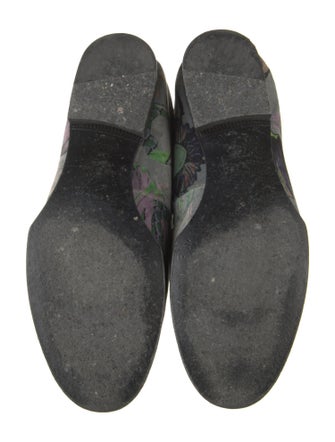 Rag & Bone Velvet Floral Print Loafers