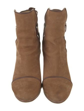 Rag & Bone Suede Leather Trim Embellishment Boots