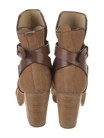 Rag & Bone Suede Leather Trim Embellishment Boots