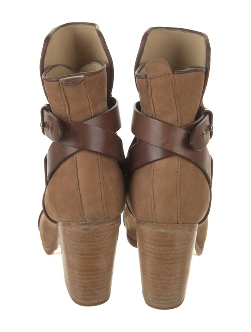 Rag & Bone Suede Leather Trim Embellishment Boots