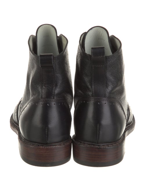 Rag & Bone Leather Lasercut Accents Combat Boots