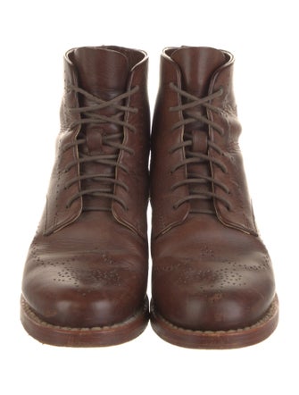 Rag & Bone Leather Printed Combat Boots