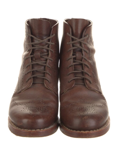 Rag & Bone Leather Printed Combat Boots