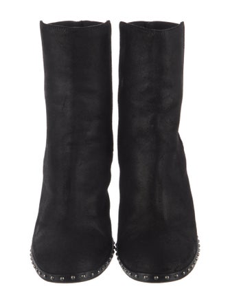 Rag & Bone Suede Studded Accents Sock Boots