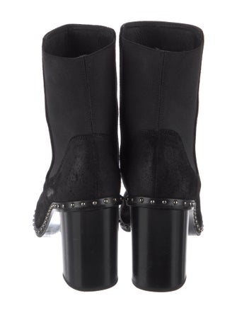 Rag & Bone Suede Studded Accents Sock Boots