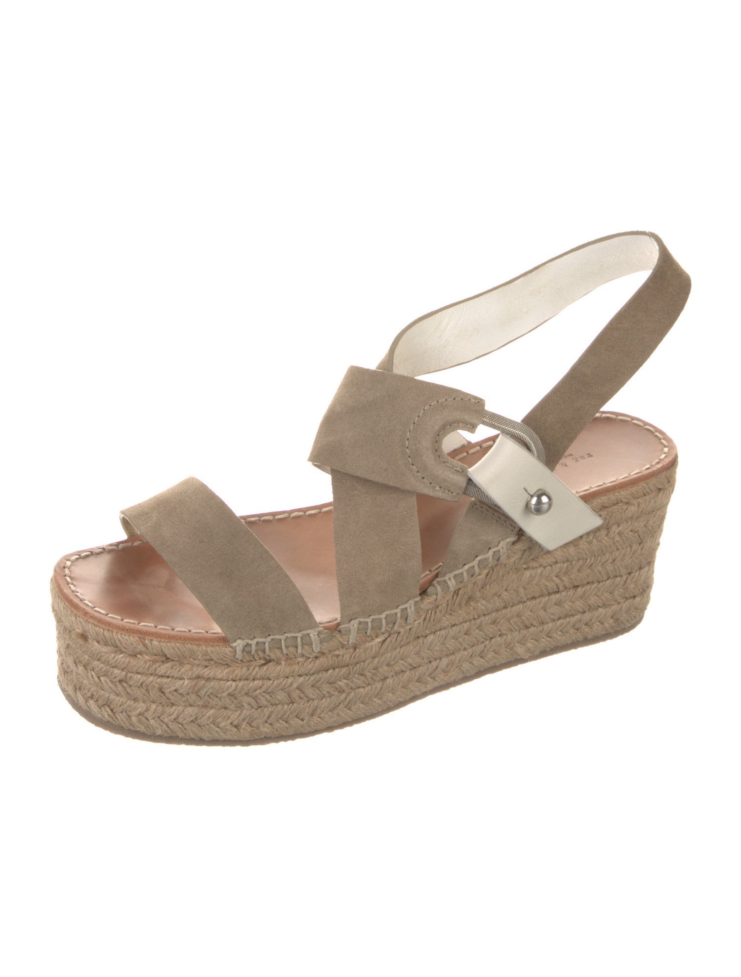 Rag & Bone Suede Braided Accents Espadrilles