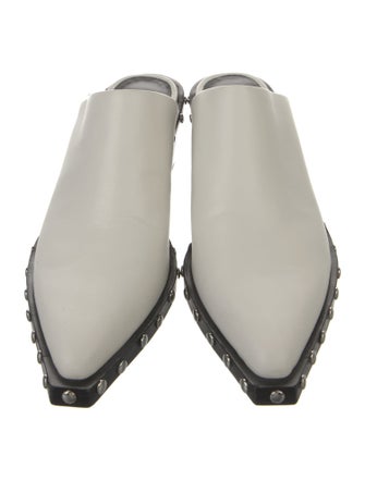 Rag & Bone Leather Studded Accents Mules