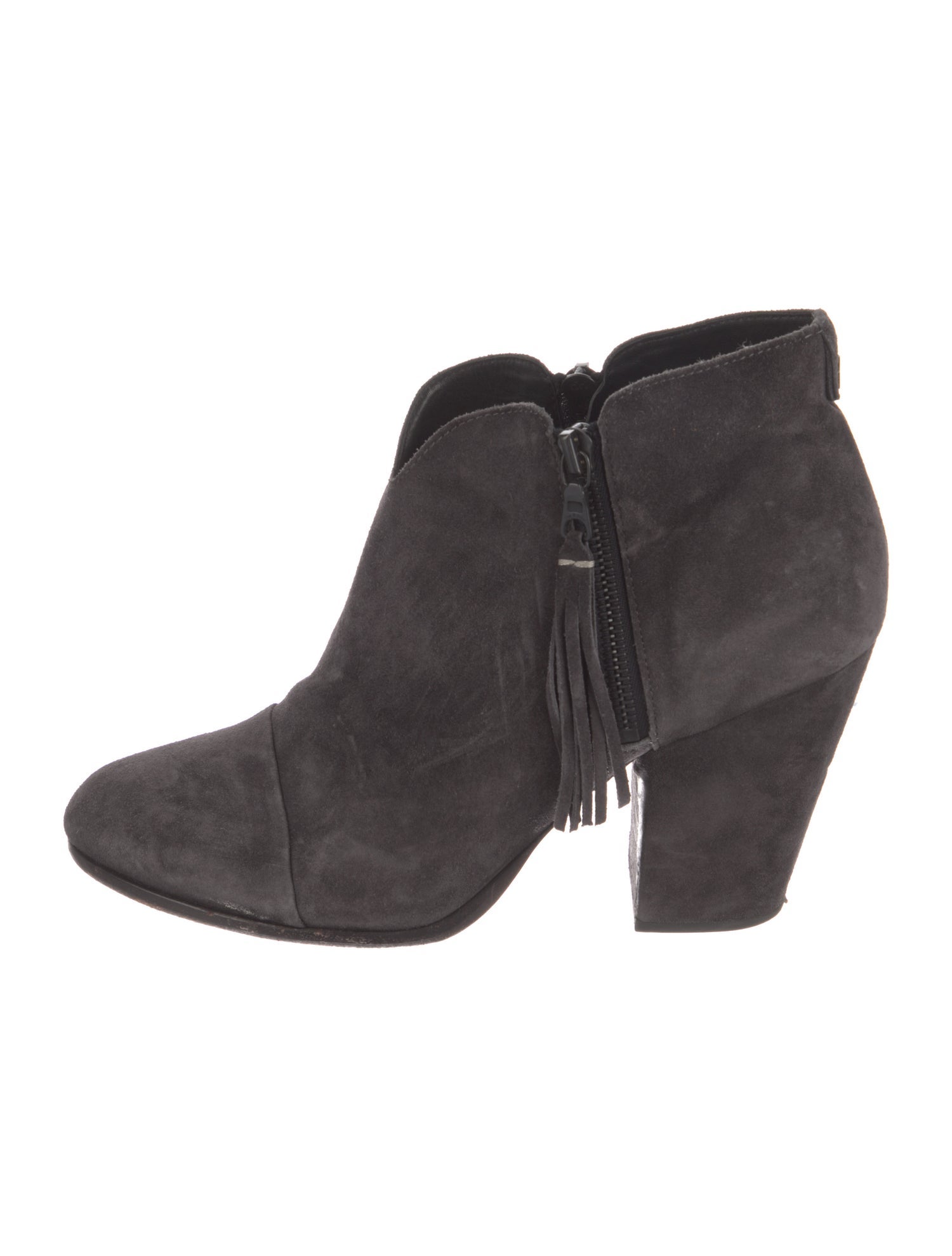 Rag & Bone Suede Tassel Accents Boots