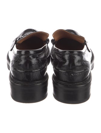 Rag & Bone Leather Chain-Link Accents Loafers