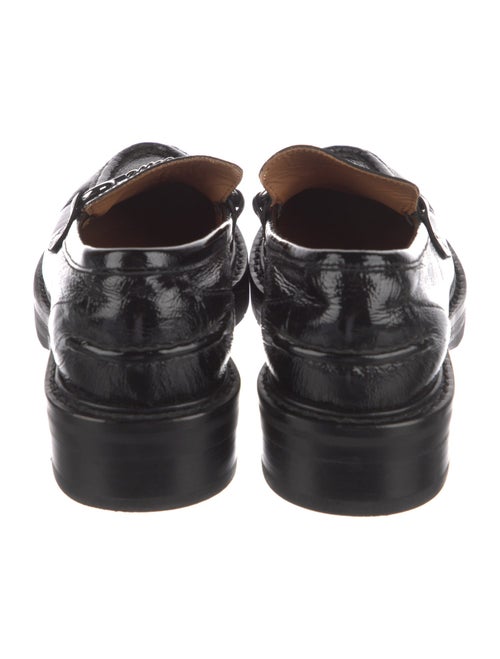 Rag & Bone Leather Chain-Link Accents Loafers