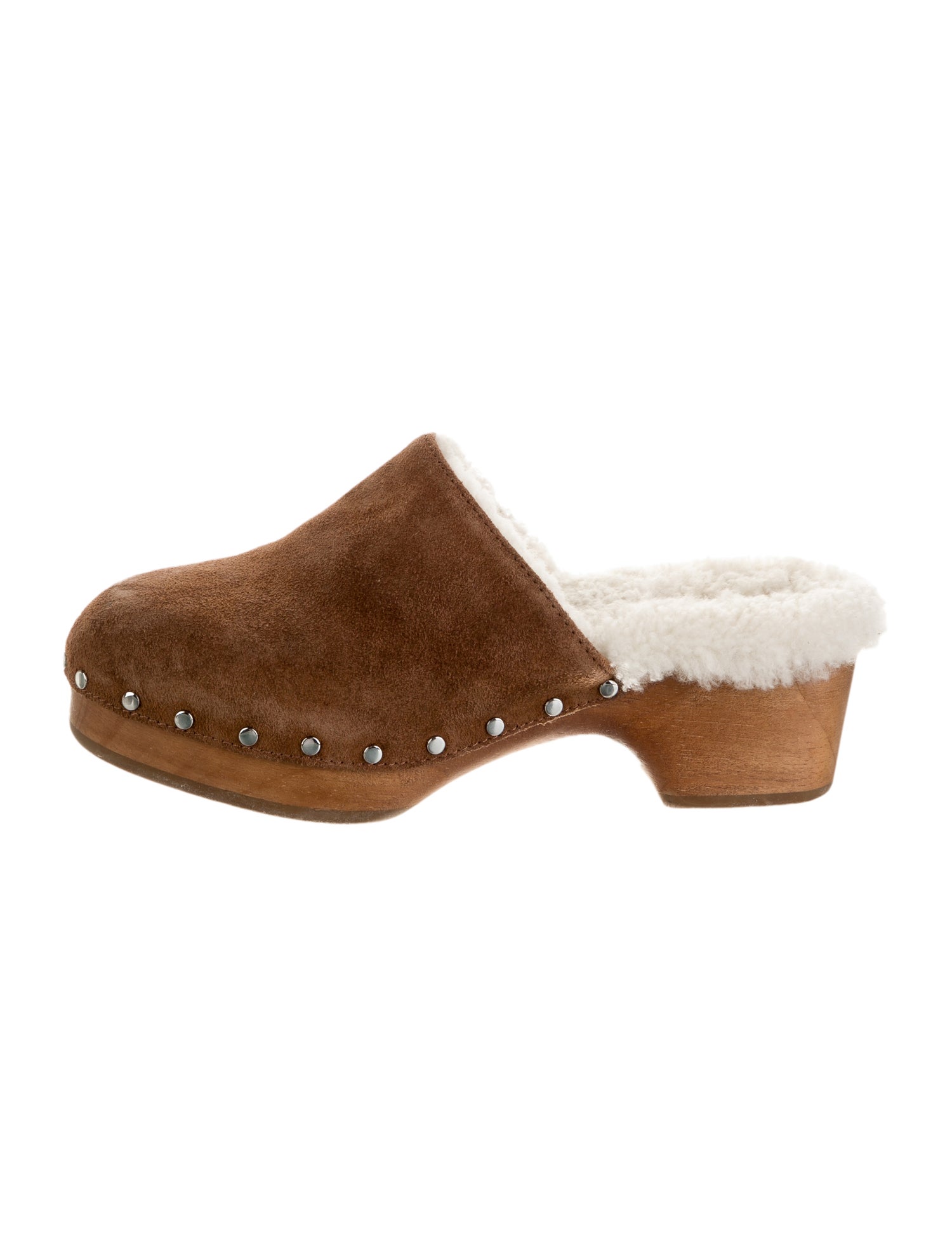 Rag & Bone Suede Studded Accents Slides