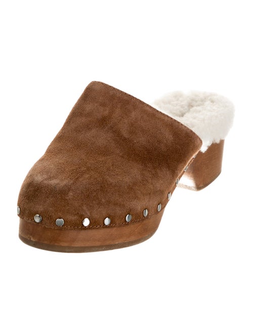 Rag & Bone Suede Studded Accents Slides