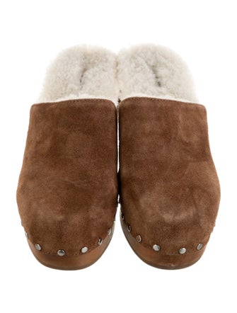 Rag & Bone Suede Studded Accents Slides