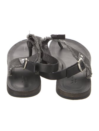 Rag & Bone Denim Distressed Accents Slingback Sandals